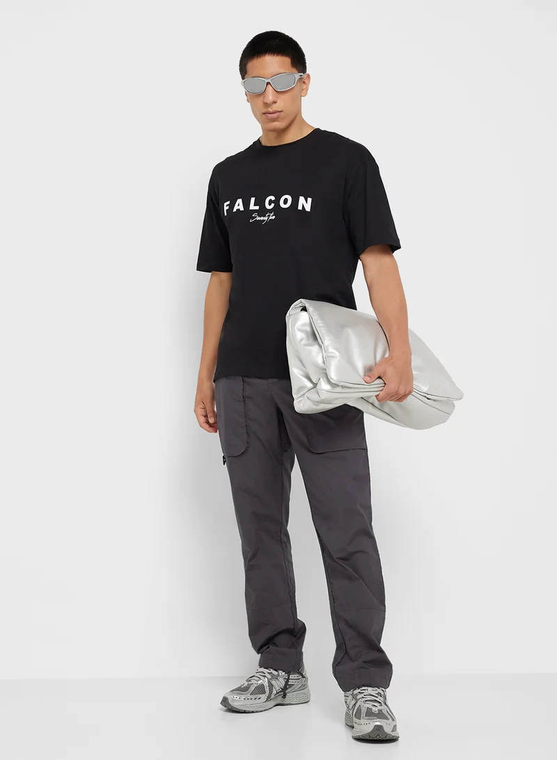 Seventy Five Graphic Print Oversized T-Shirt