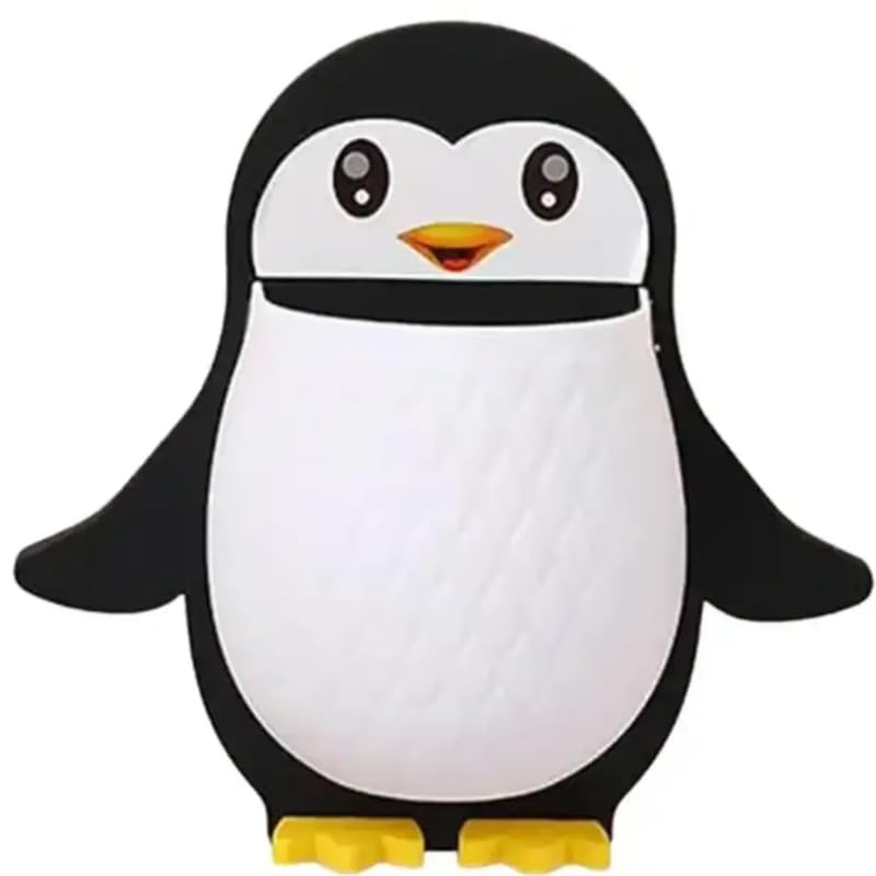 KRAZE KRAZE Toothbrush Holder Penguin Wall Mounted Storage Rack Multifunctional Wall Hanging for Makeup Tools Pens Kitchen Chopsticks Bathroom Living Room Remote Control Storage Pack of 3 Black - Image 1