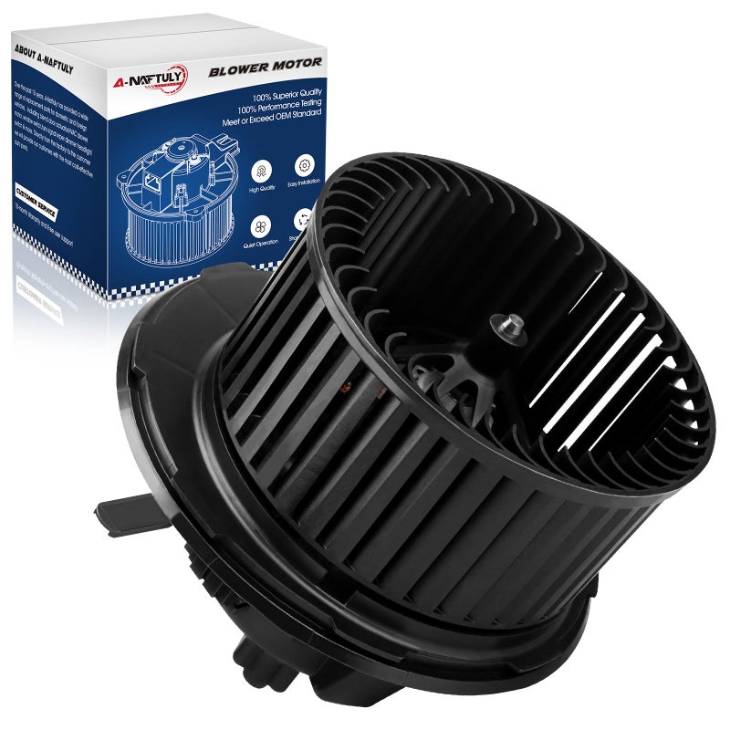 AC Blower Motor with Fan Fits for Volkswagen VW Jetta GTI Golf Eos Tiguan CC Rabbit Passat 20062013 Audi A3 HVAC Heater Blower Motor Replace 700182 1K1819015