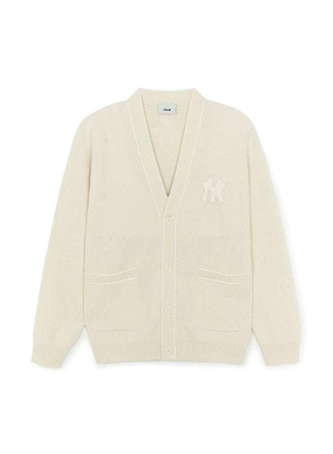 MLB Men'S And Women'S Couple Fashion Embroidered Jacquard Knit Cardigan 25 Autumn Season Kcm02 - Image 1