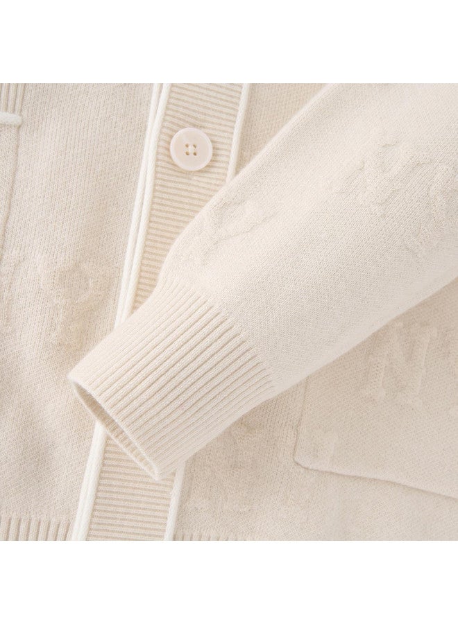 MLB Men'S And Women'S Couple Fashion Embroidered Jacquard Knit Cardigan 25 Autumn Season Kcm02 - Image 4