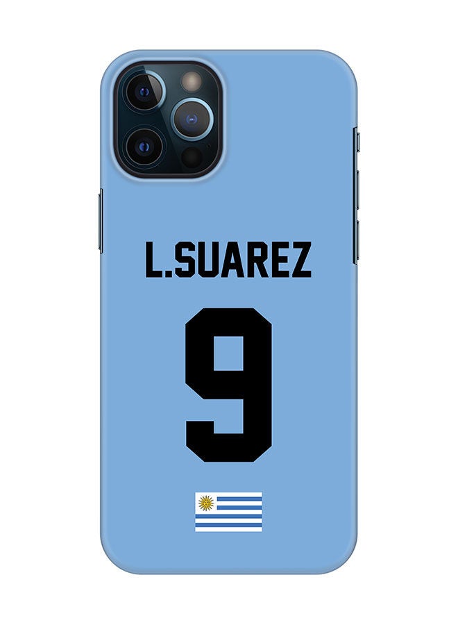 Stylizedd Slim Cover for Apple iPhone 12 Pro Case Snap Classic Series Mobile Cover Hard PC Shield Matte Finish Print -Uruguay-Player-L.Suarez - Image 1