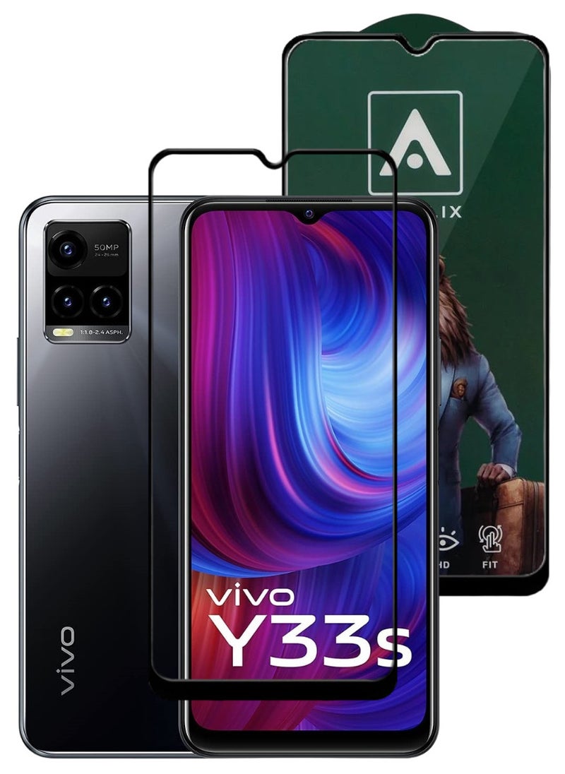 ACLIX Antistatic ESD Dustproof Premium Quality High Definition Tempered Glass Screen Protector Designed For vivo Y33s - Image 1