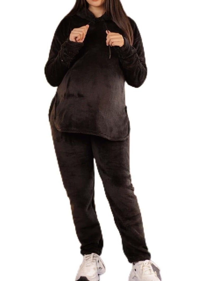 توباي سوت قطعتين شتوي للحوامل – طقم مريح ودافئ بتصميم عصري مناسب لفترة الحمل والرضاعة - Image 3