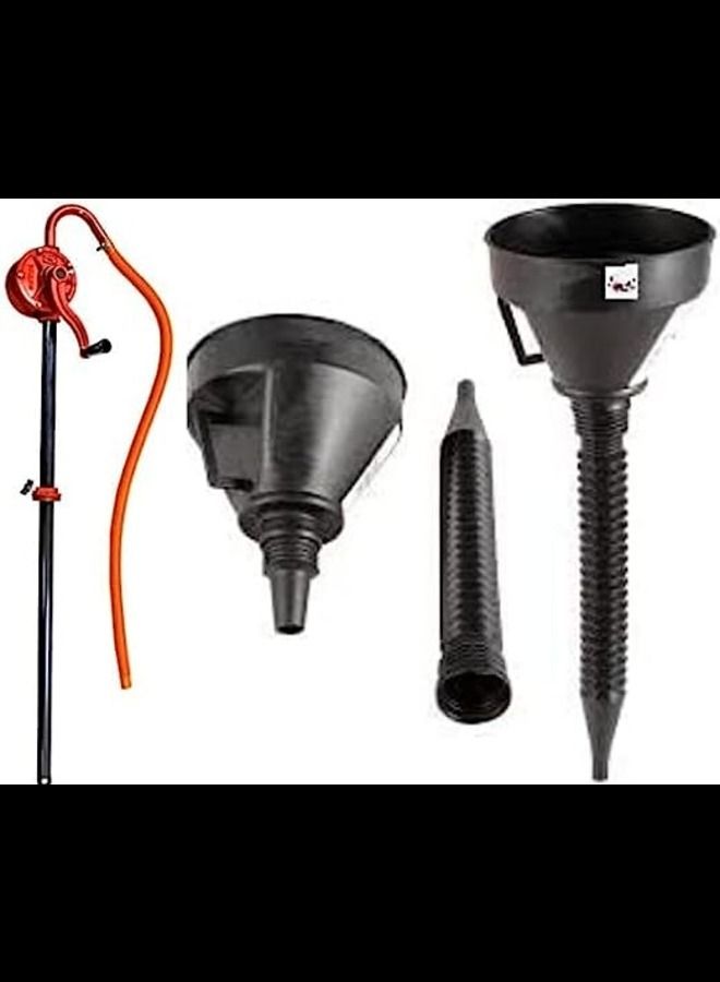 عباسلي مضخة دوارة ذات غشاء مزدوج ، مضخة أسطوانية من الحديد المجلفن تعمل بالدوران بمعدل 1.3 جالون لكل 20 لفة - Image 1