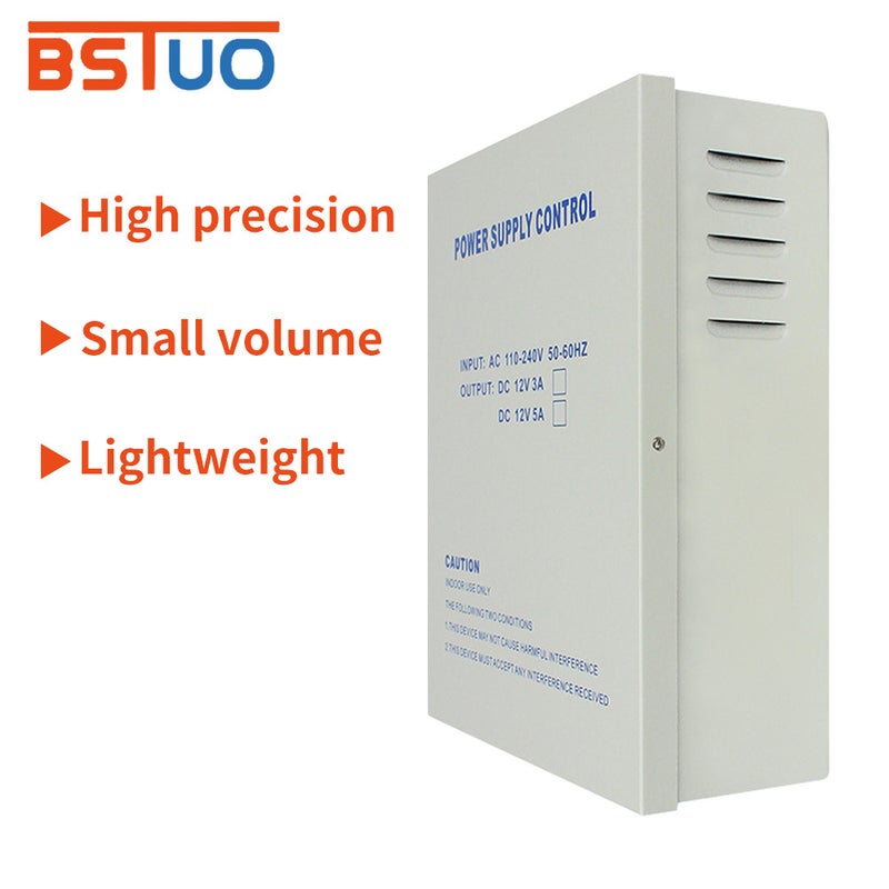 Access Control Power Supply Box Power Supply Controller Access Control Power Supply 12V3A Switching Power Supply 12V5A System Power Supply Large Power Supply - Image 2