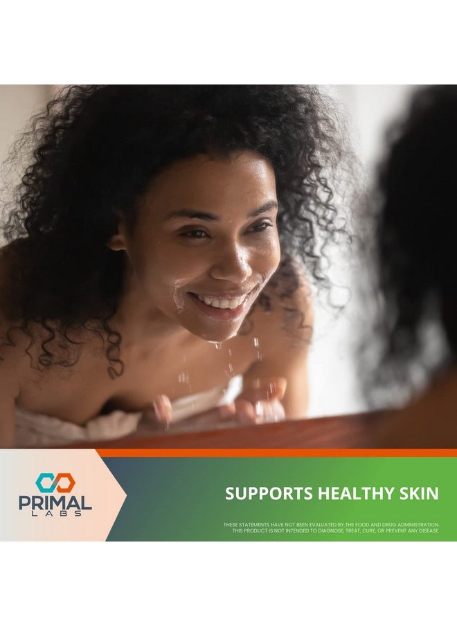 Primal Labs Primal Health Hydrolyzed Collagen Peptides Multi Collagen Blend Promotes Healthy Hair Nails Skin & Joints Nongmo & Keto Friendly Unflavored Protein Powder 30 Servings  - Image 4