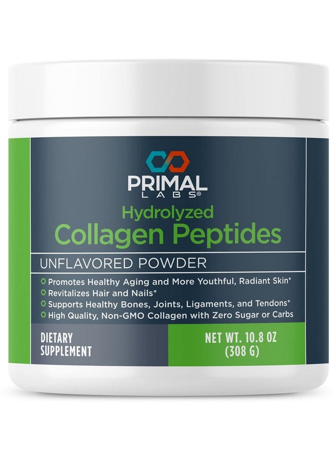 Primal Labs Primal Health Hydrolyzed Collagen Peptides Multi Collagen Blend Promotes Healthy Hair Nails Skin & Joints Nongmo & Keto Friendly Unflavored Protein Powder 30 Servings  - Image 1