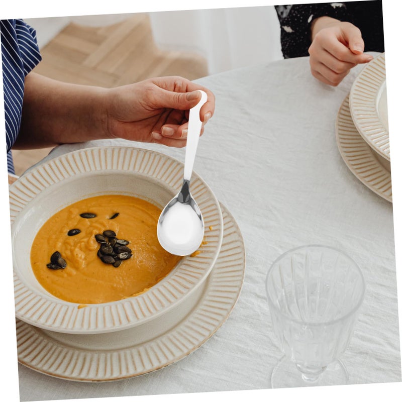 Stainless Steel Soup Spoons Set Of 4 Flat Bottom Design Size 15 20X4 50X4 00CM - Image 4