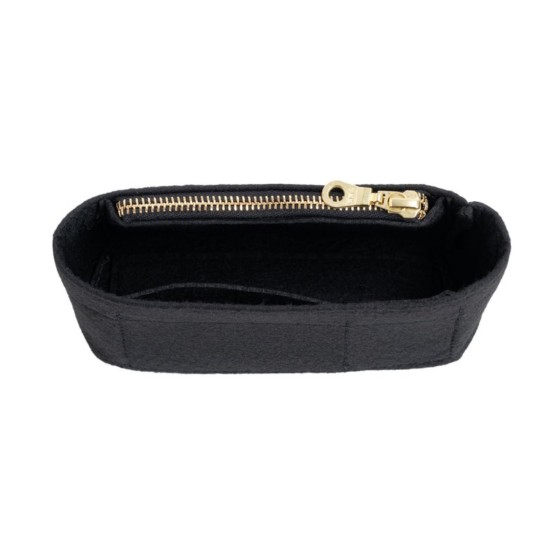 ATSEKTZ Mini Purse Organizer Insert for Longchamp Le Pliage Small Tote â€“ Felt Inner Bag Liner with Zipper Pocket, Lightweight Storage for Mini Handbags, Black - Image 3