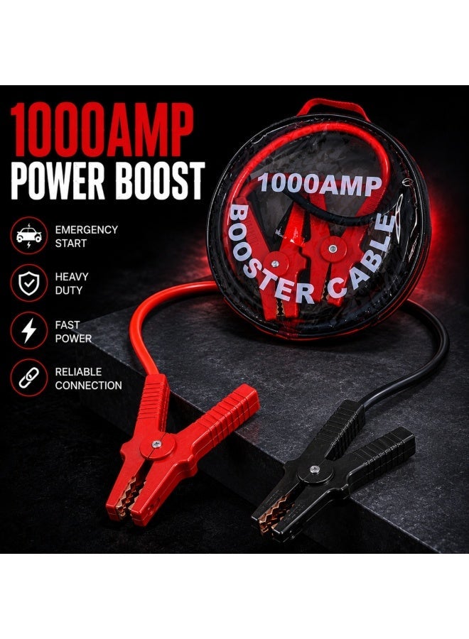 1000AMP Jumper Cable for Car Battery Emergency Start Kit with Carrying Bag Heavy Duty Booster Cable - Image 2