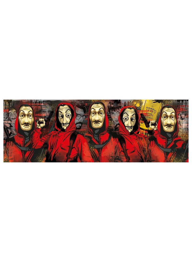 Clementoni Puzzle Panorama La Casa De Papel 1000-Pieces | Jigsaw Puzzle | Puzzle for Adults | Challenging Puzzle | Perfect for Stress Reliever and Puzzle Lovers - Image 3