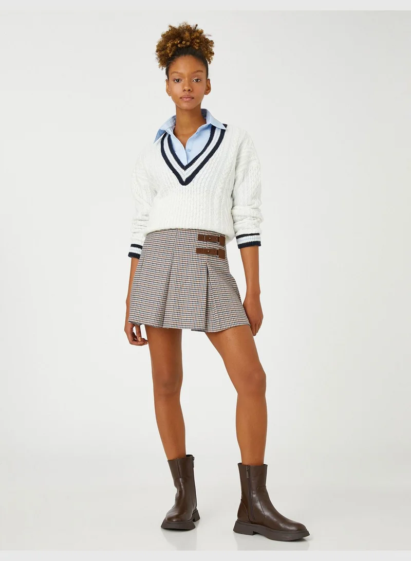 كوتون V Neck Sweater