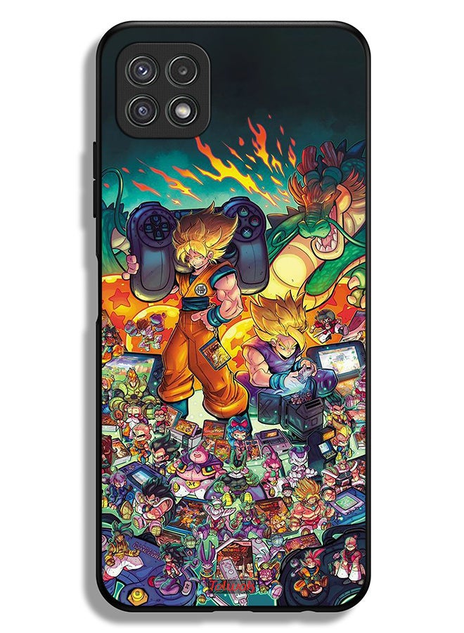 Tolwak Samsung Galaxy A22 5G Protective Case Cover Gamer Art Doodles - Image 1