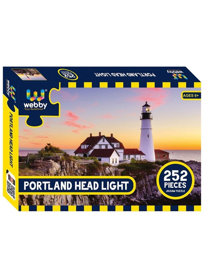 Webby Kids Portland Head Light Jigsaw Puzzle, 252 Pieces - Image 1