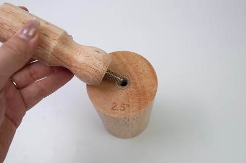 Lampstop Cup Pottery Molds Clay Tools 3.1" & 3.4" & 3.7" Set of 3 Wooden Pottery Tools for Creating Pottery Mug Vases (Style A) - Image 3