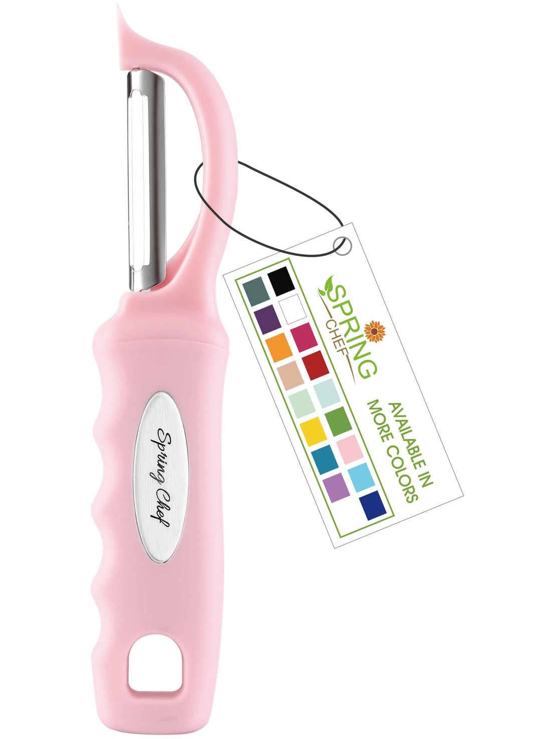 Spring Chef Spring Chef Premium Swivel Vegetable Peeler Soft Grip Handle and Ultra Sharp Stainless Steel Blades  Perfect Kitchen Peeler For Veggie Fruit Potato Carrot Apple  Pink Lemonade 