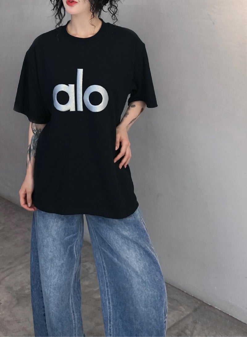 alo Alo - Black - Sporty - Casual - Men's and Women's Matching Top  - Image 3
