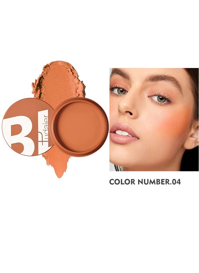 pudaier Blush Matte Face Blusher Long wearing Makeup Balm Waterproof Facial Nourishing Blush Cream Blush for Contours Cheeks Infused with Castor Oil and Vitamin E Ultra Pigmented Blush for Natural Glow 04  - Image 2