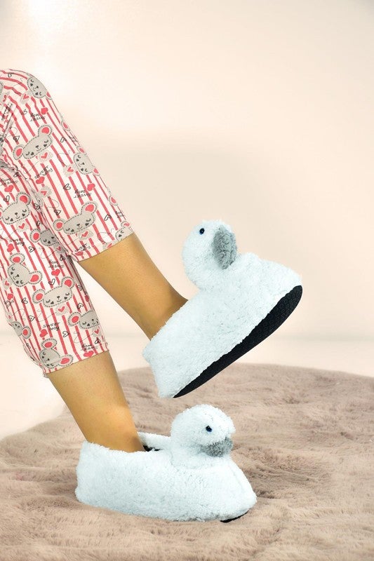 Odesa Ayakkabı Odesa Shoes Modaonn Women Animal Slippers Lama Home Boots  - Image 2