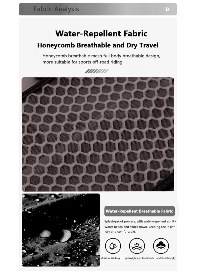 شو وو سترة ترطيب للجري قابلة للتنفس، حقائب ظهر خفيفة الوزن عاكسة للجري مع زجاجة مياه ناعمة سعة 500 مل، سترة ترطيب قابلة للتعديل لسباق الماراثون والجري وركوب الدراجات والمشي لمسافات طويلة والتسلق - Image 3