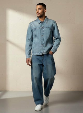 lee cooper lee oversized denim jacket