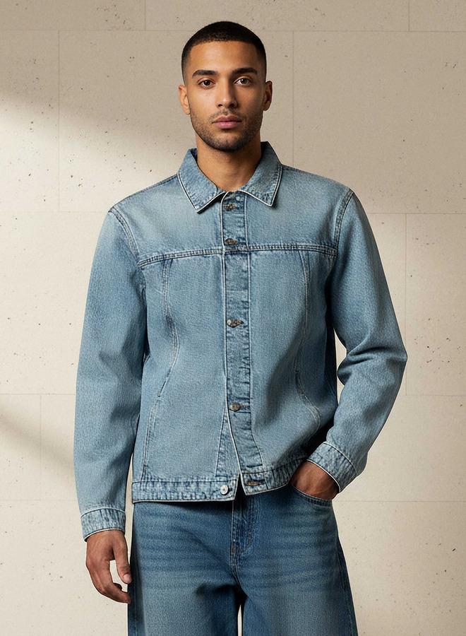 لي كوبر جاكيت جينز رجالي لي كوبر بقصة عادية - Image 1