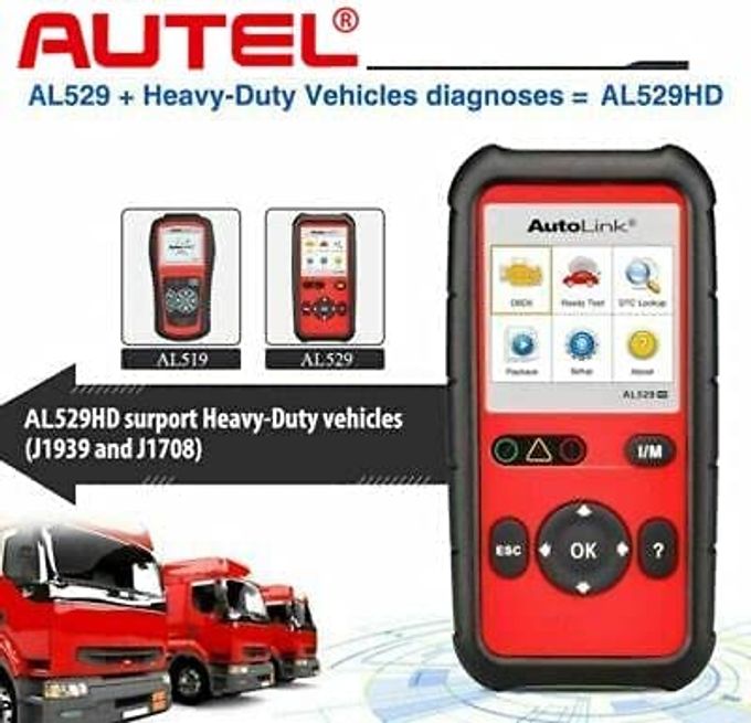 Autel Autolink Al529Hd, Vehicle Code Reader, Advanced Al529 Obd2 Code Scanner, Autovin Read Enhanced Codes For Ford/Gm/Chrysler, Freeze Frame Data, Code Reader For Cars And Trucks - Image 3