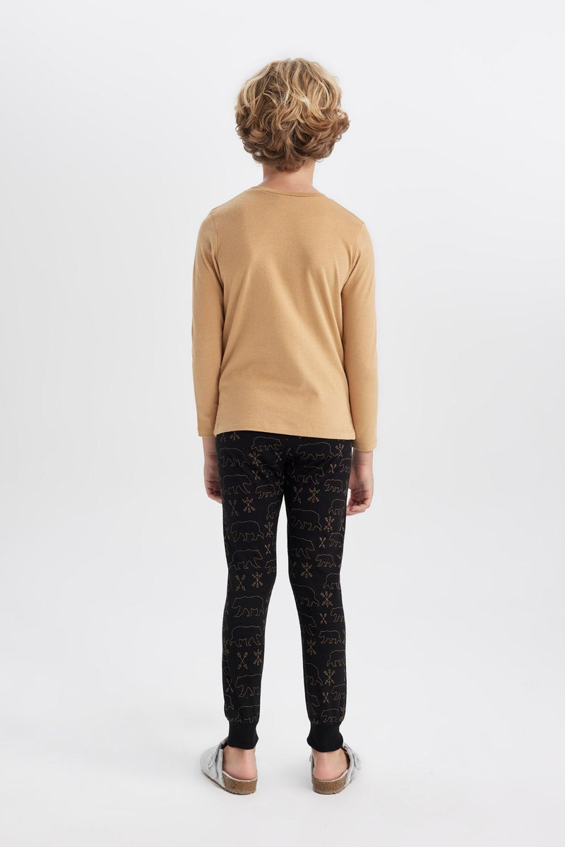 DeFacto Boy 2 piece Regular Fit Knitted Pyjamas  - Image 4