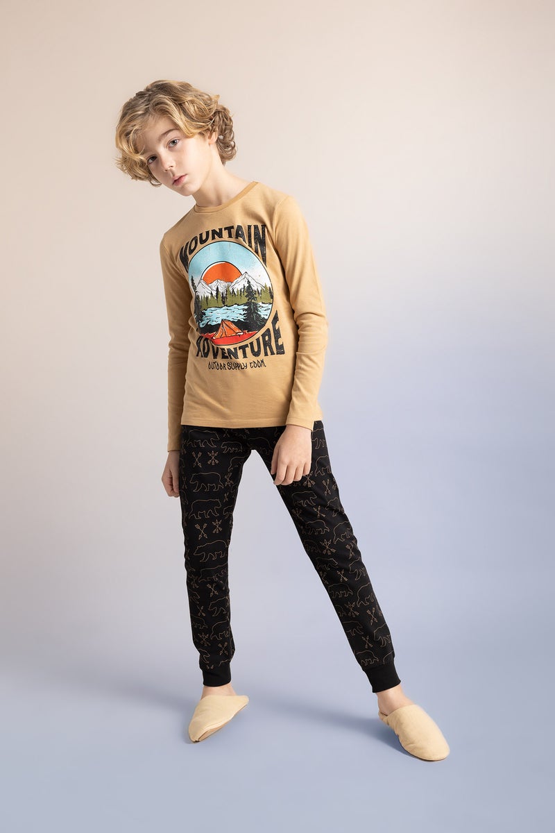 DeFacto Boy 2 piece Regular Fit Knitted Pyjamas  - Image 1