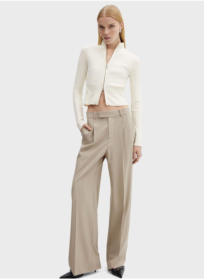MANGO - Zip Detailed Cardigan - Image 1