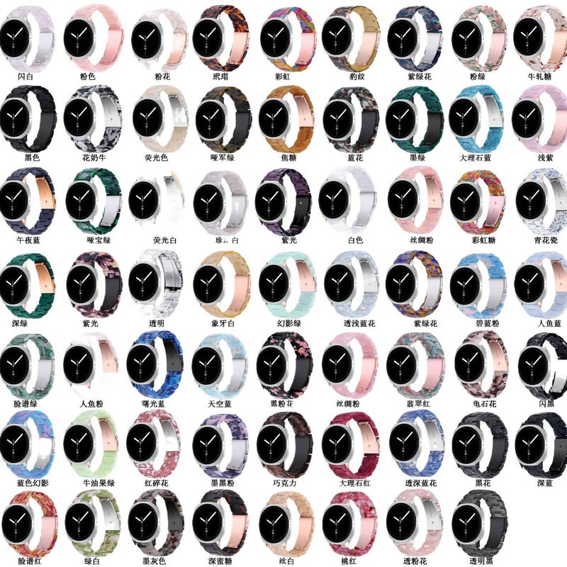 LL Clear Resin Bracelet Strap Smartwatch Band Compatible with Samsung Galaxy Watch 8 Classic with Adjustable Fit Replacement Strap for Daily Wear - Image 2