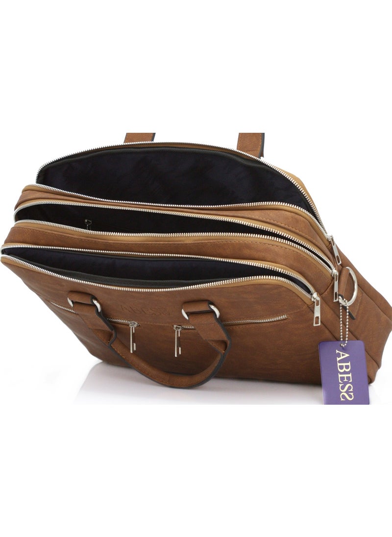 Abess - Briefcase , 3 Compartment Briefcase , Laptop Compartment - Image 1