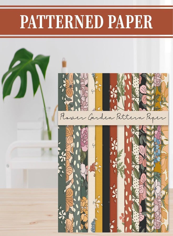 وولاين ورق Whaline بنمط حديقة الزهور، 30 ورقة، ورق خاص بتصميم زهور نباتية عتيقة، ورق مزدوج الجوانب للأعمال اليدوية، صناعة البطاقات، ألبومات الصور، ديكور المذكرات، 5.5 × 8.3 بوصة - Image 4