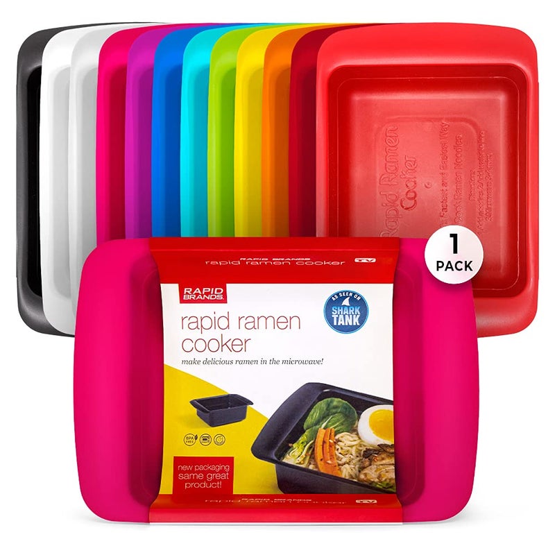 Rapid Brands Rapid Ramen Cooker | Microwavable Cookware for Instant Ramen | BPA Free and Dishwasher Safe | Perfect for Dorm  Small Kitchen or Office | Pink  1-Pack - Image 1