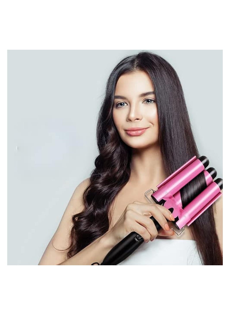 Generic - 3 Barrel Curling Iron hair waver 3 barrel Hair Waver Hair Curler 1 Inch Professional Salon Ceramic Curling Iron Egg Roll Hair Styling Tools Hair Styler Wand Curler Irons - Image 1
