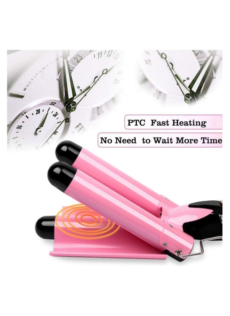 Generic - 3 Barrel Curling Iron hair waver 3 barrel Hair Waver Hair Curler 1 Inch Professional Salon Ceramic Curling Iron Egg Roll Hair Styling Tools Hair Styler Wand Curler Irons - Image 1