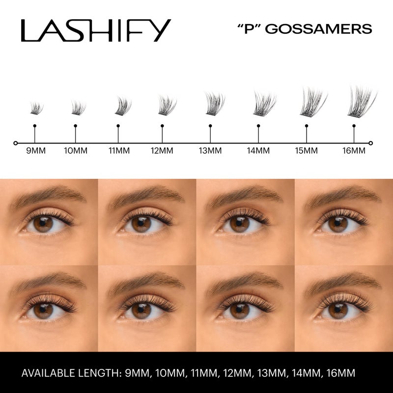 Lashify Plushy 12mm Gossamer Lashes in Black, Easy DIY False Lashes for a Voluminous Yet Still Natural Look - Image 4