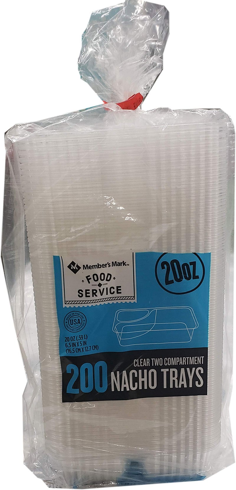 Member's Mark Clear Nacho Tray  200 Count