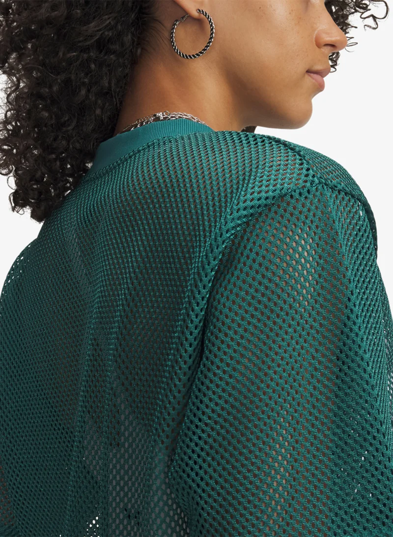 UNDER ARMOUR  Football Mesh Cropped T-Shirt for Women | Best Price UAE