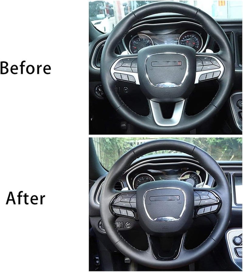 Wivplex Steering Wheel Cover Trim for Dodge Vehicles - Image 4