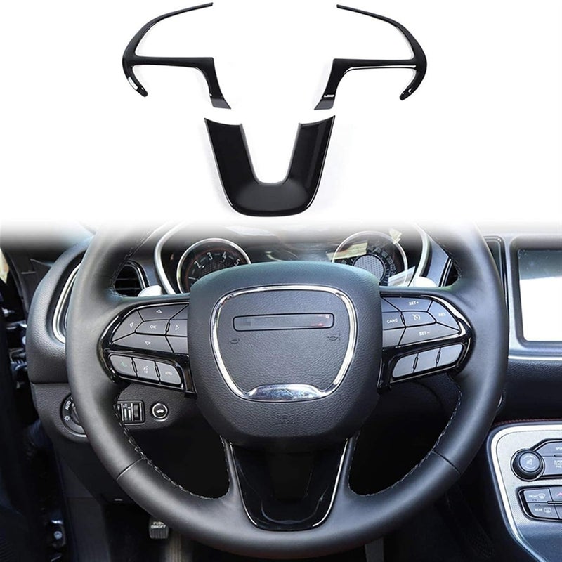 Wivplex Steering Wheel Cover Trim for Dodge Vehicles - Image 3