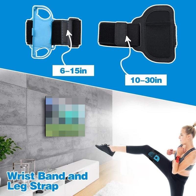 MAKINGTEC 14 in 1 Switch Sport Games Accessories Bundle for Nintendo Switch Games, Including Tennis Rackets Swords Golf Clubs Grips Boxing Grips Leg and Wrist Straps - Image 5