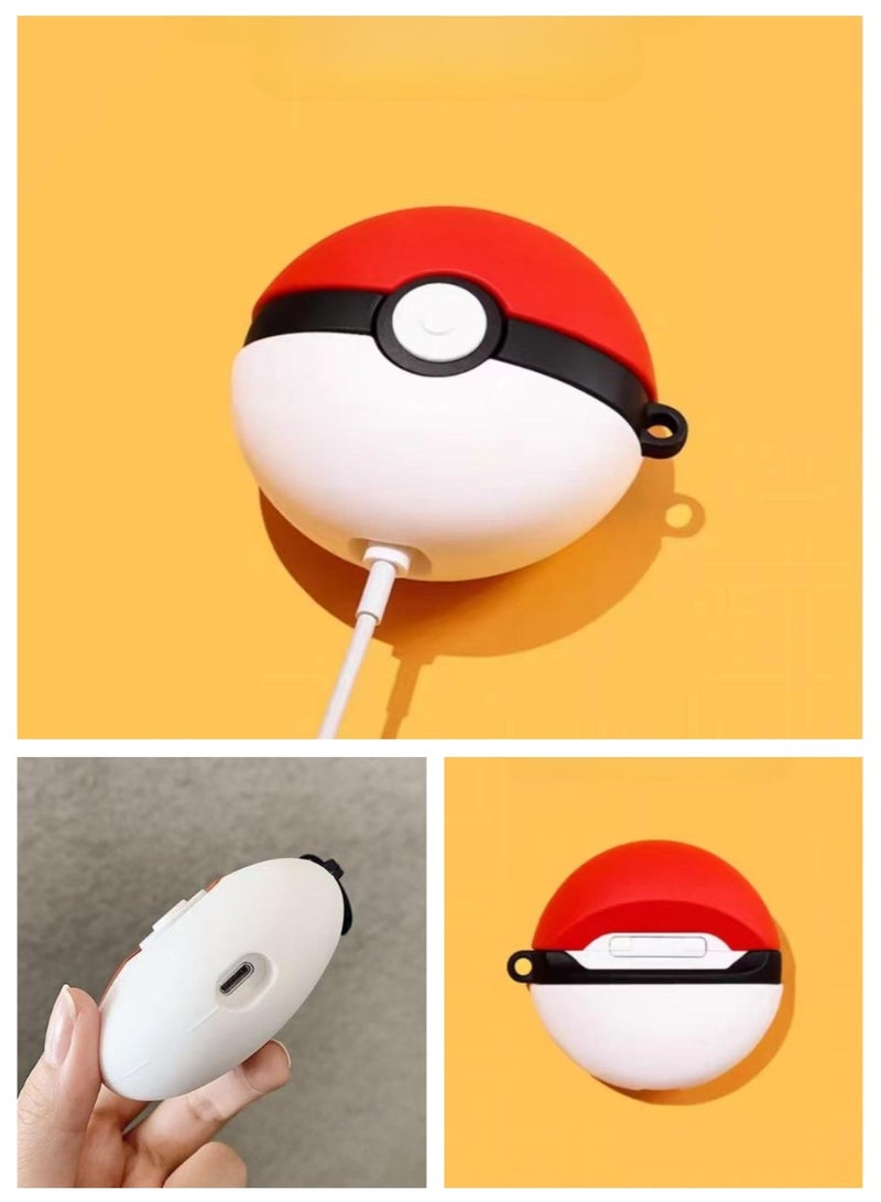 UrbanNest For Huawei Freeclip, Silicon Protective Case with Hook, Poke Ball, Cute Cartoon, Funny, Gift - Image 3