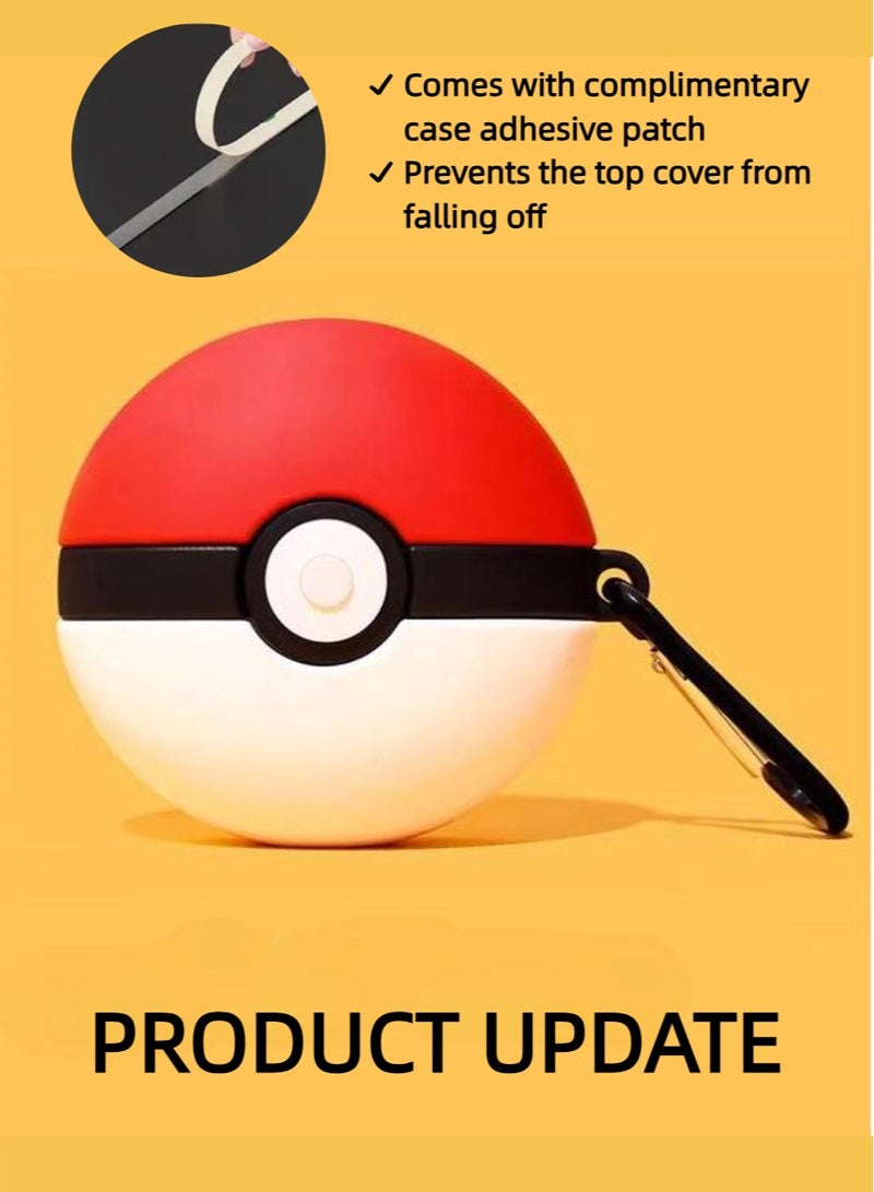 UrbanNest For Huawei Freeclip, Silicon Protective Case with Hook, Poke Ball, Cute Cartoon, Funny, Gift - Image 2