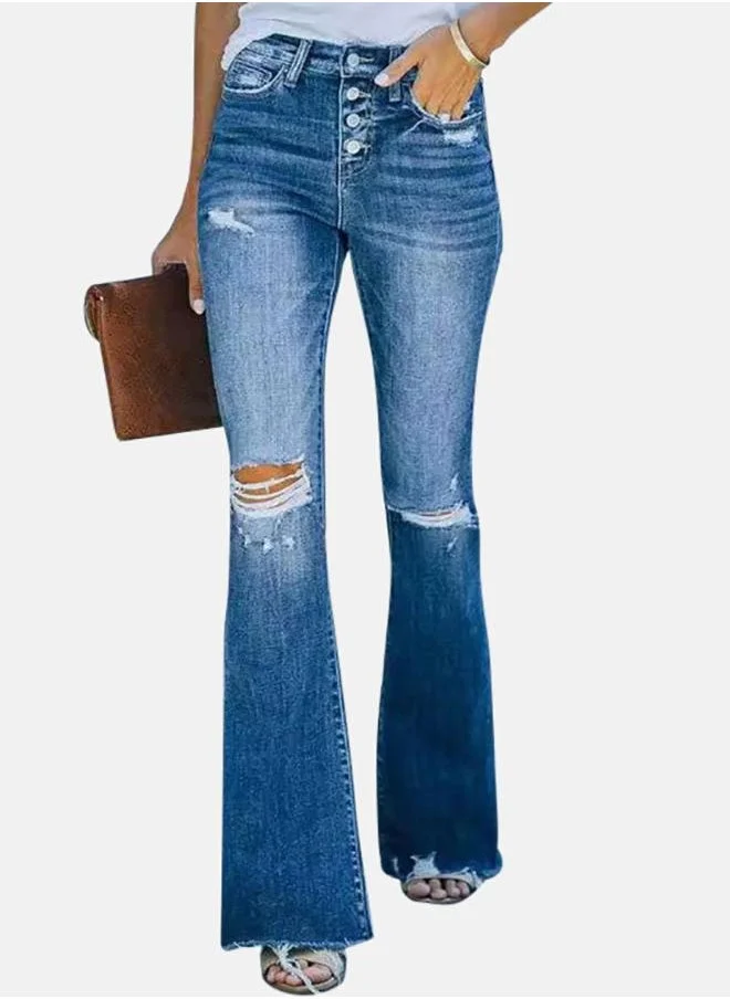 يونيكي Blue Bootcut & Flared Jeans