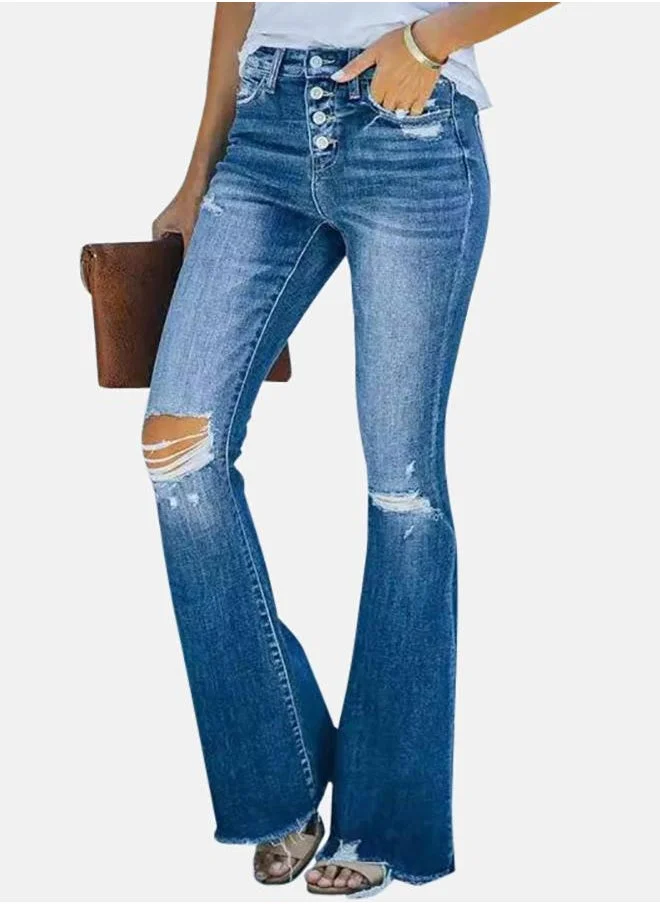 يونيكي Blue Bootcut & Flared Jeans