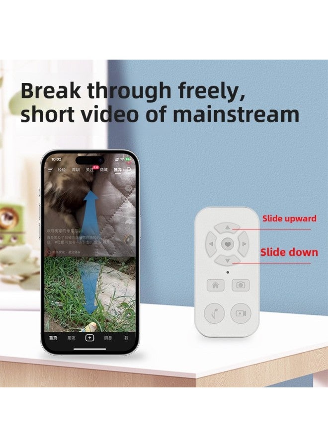 Focus Nine-key Mobile Phone Automatic Praise Short Video Brush Video Photography Professional Photography Page Turning Bluetooth Remote Control-Color:Nine-button Focusing Version: White (pearl Bag + Data Cable + Manual) - Image 5