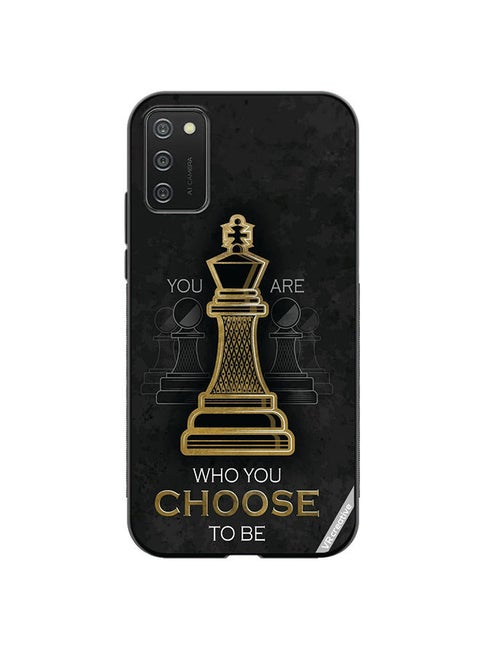 Protective Case Cover For Samsung Galaxy A03s You Are Who You Choose To Be Design Multicolour