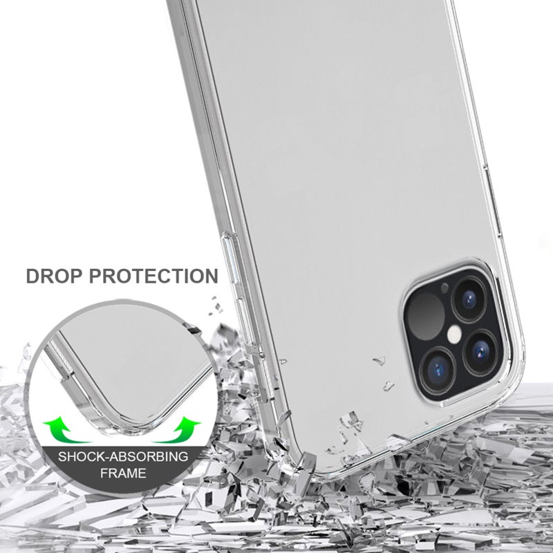 📱 غطاء حماية شفاف من الأكريليك لهاتف آيفون للاستخدام اليومي بتصميم عصري - Image 1